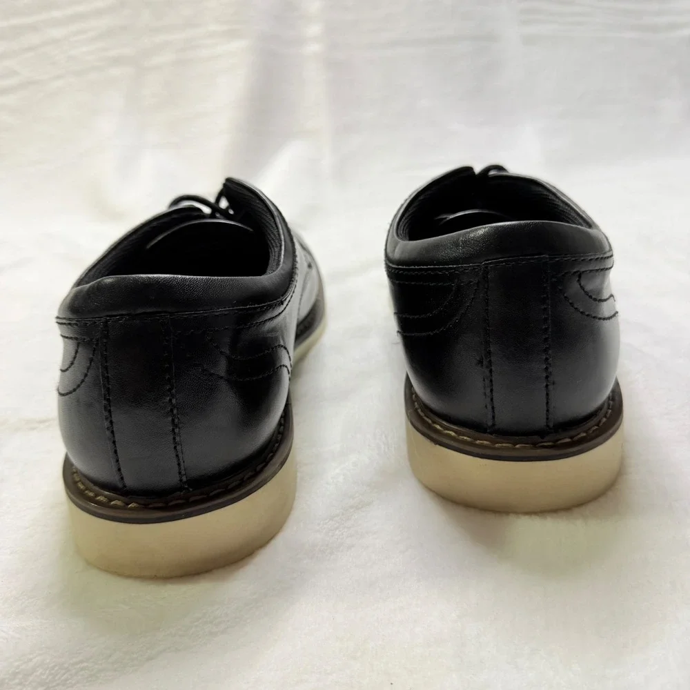 Alfani Theo‎ Oxford Cap Toe Black Memory Foam Dress Shoes Size 8M